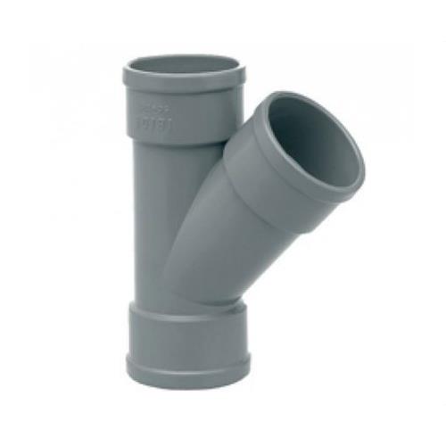 DERIVACION SIMPLE PVC SANITARIO   40 - 45º   H - H