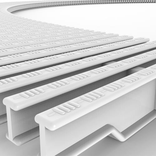 MODULO REJILLA PARA CURVAS alto 22 mm. - ancho 195 mm. (45 uds/m) REF. 11107