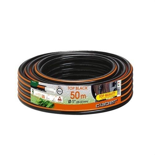 MANGUERA DE JARDIN TOP-BLACK  1"  ROLLO 50 mts.